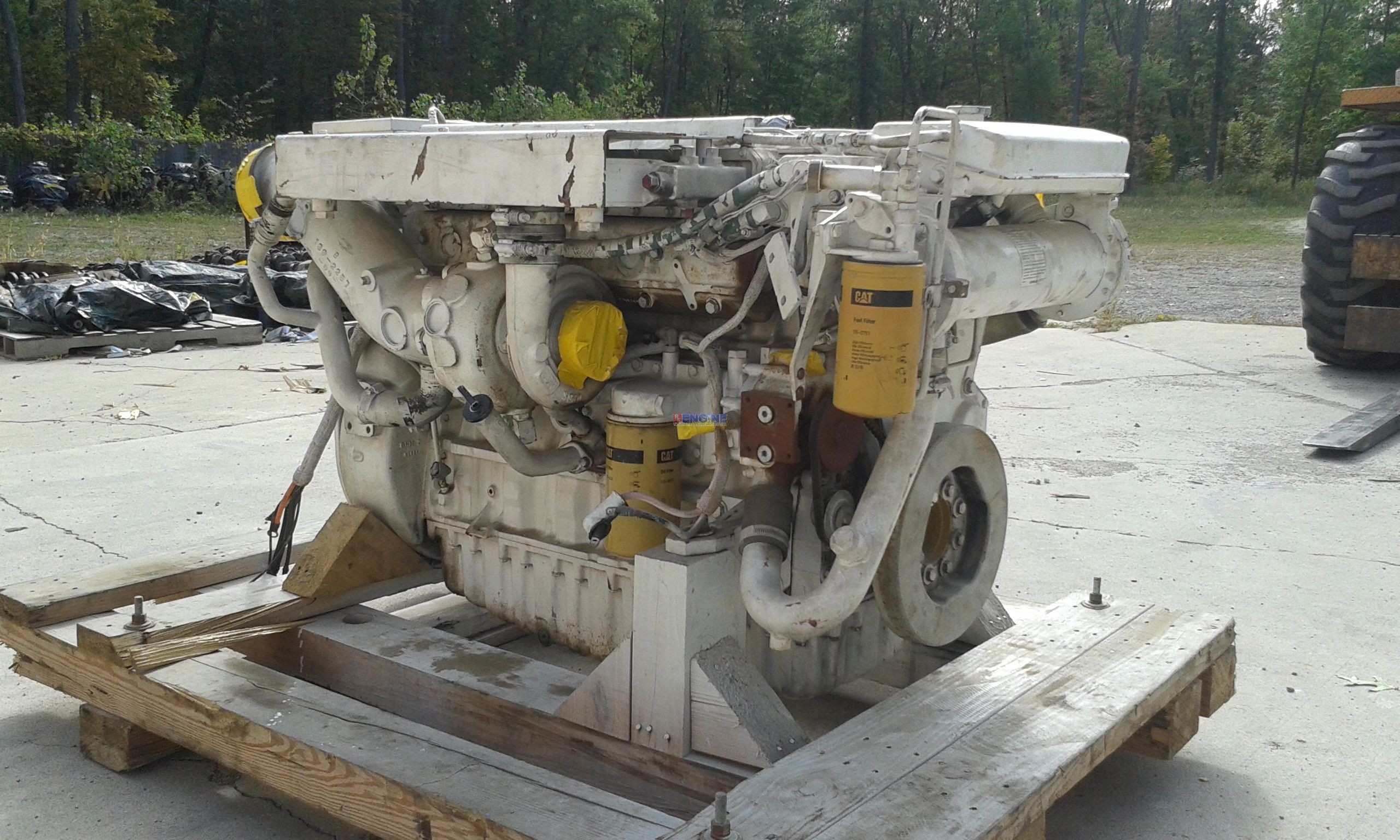 R F Engine Caterpillar Cat CT 3126 Engine Complete Used ESN 8NM02208 How To Turn Up A 3126 Cat Engine