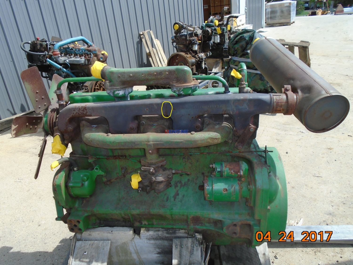 Fits John Deere 4020 Engine Complete OEM GAS Good Running A BCN