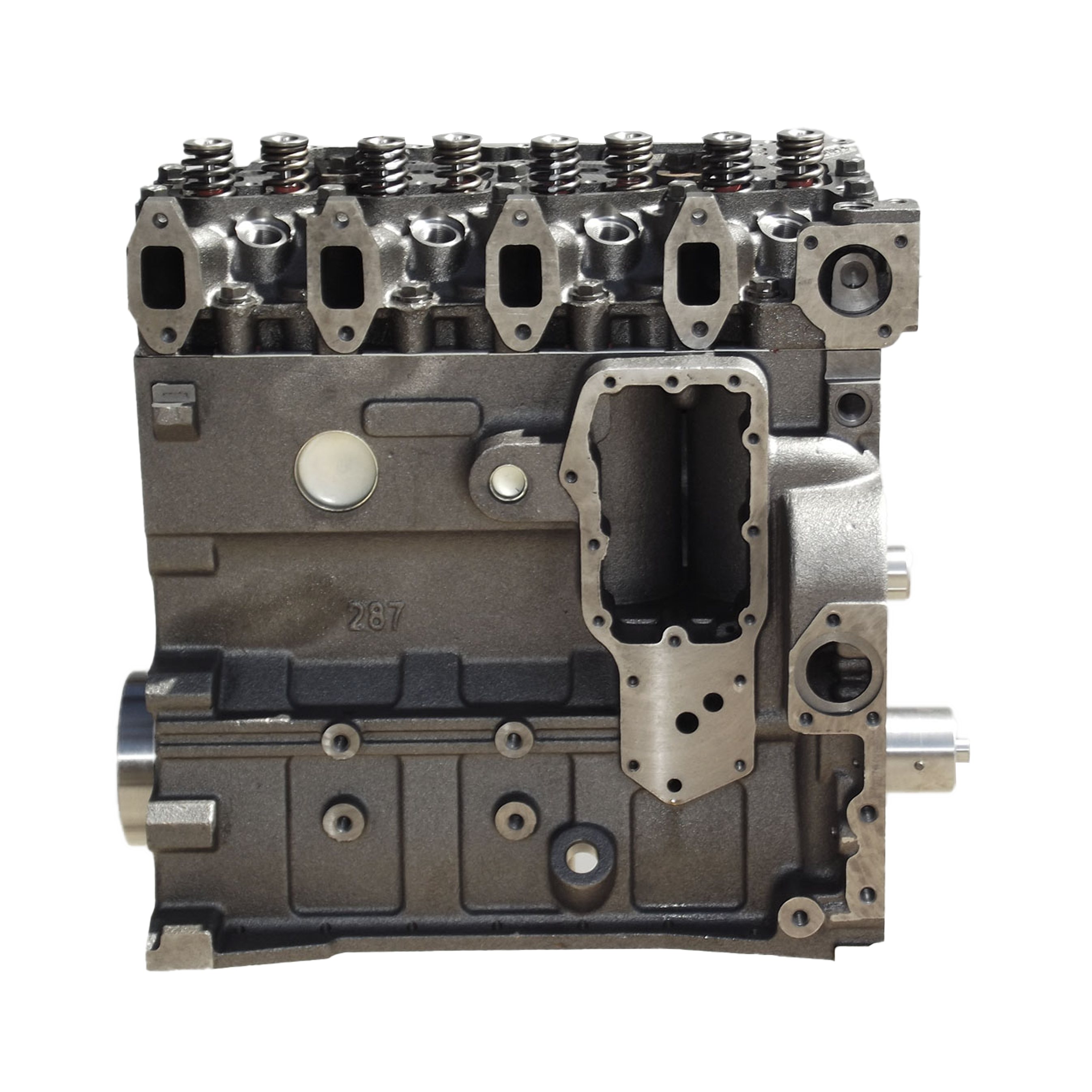 Cummins 4BT 3.9L, Case 4T-390 New Short Block with Cylinder Head