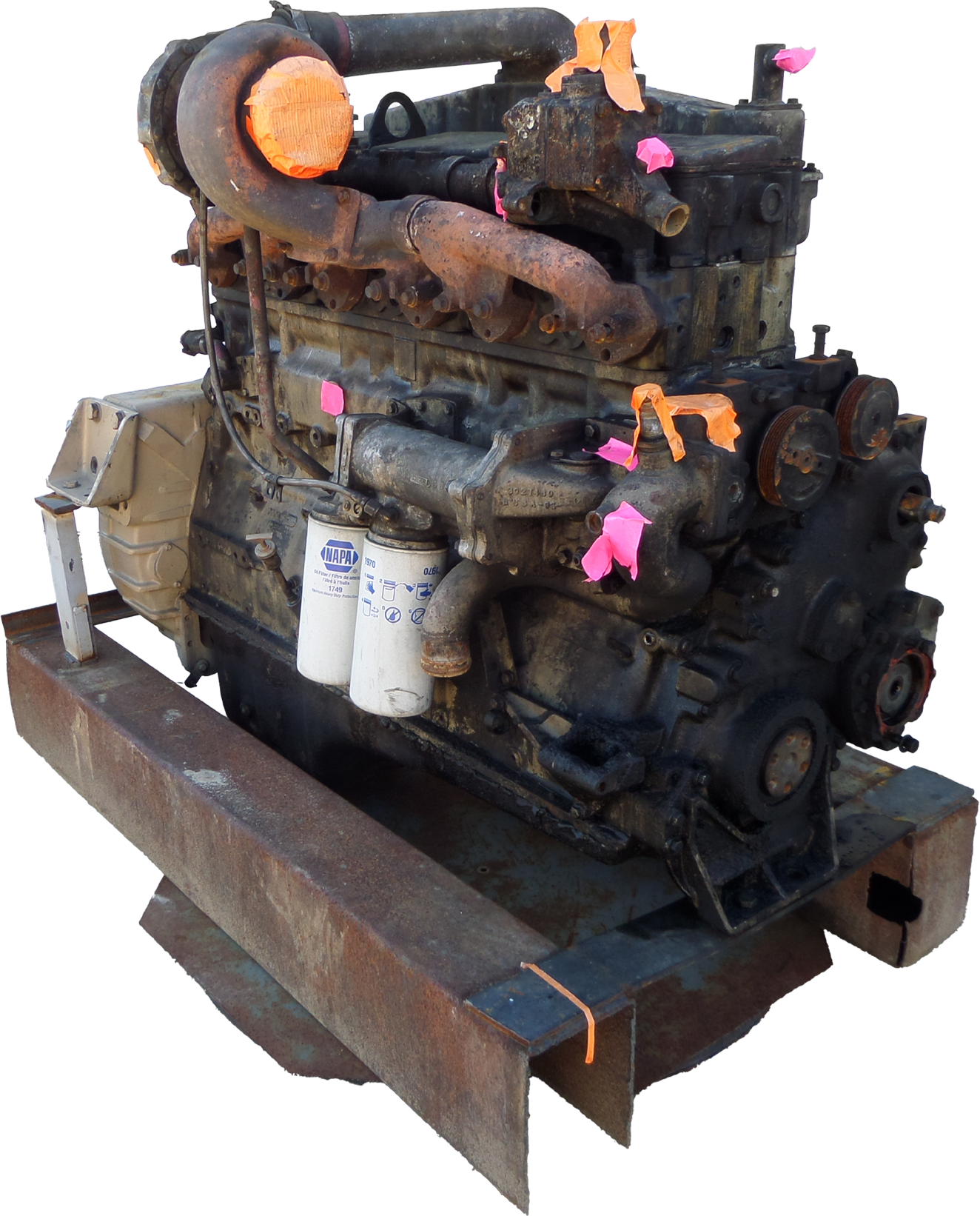 Cummins NTC-350 (NH/NT 855 Big Cam) Complete Seized Engine for Parts