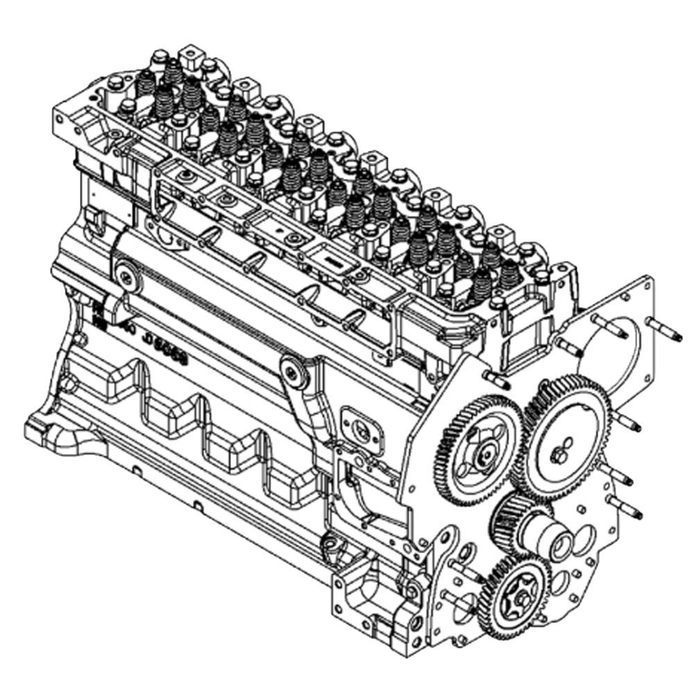 John Deere 6068HT055, 200CLC, 270CLC, 2054 OEM Reman Complete Block Assembly | Replaces SE501149