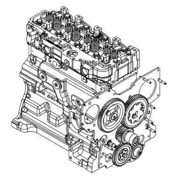 John Deere 4039D, 190E, 210C, 300D, 482C OEM Reman Complete Block Assembly | Replaces SE501014