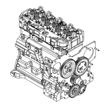 John Deere 4045, 310G, 410J, 550H, 650H OEM Reman Complete Block Assembly | Replaces SE500717
