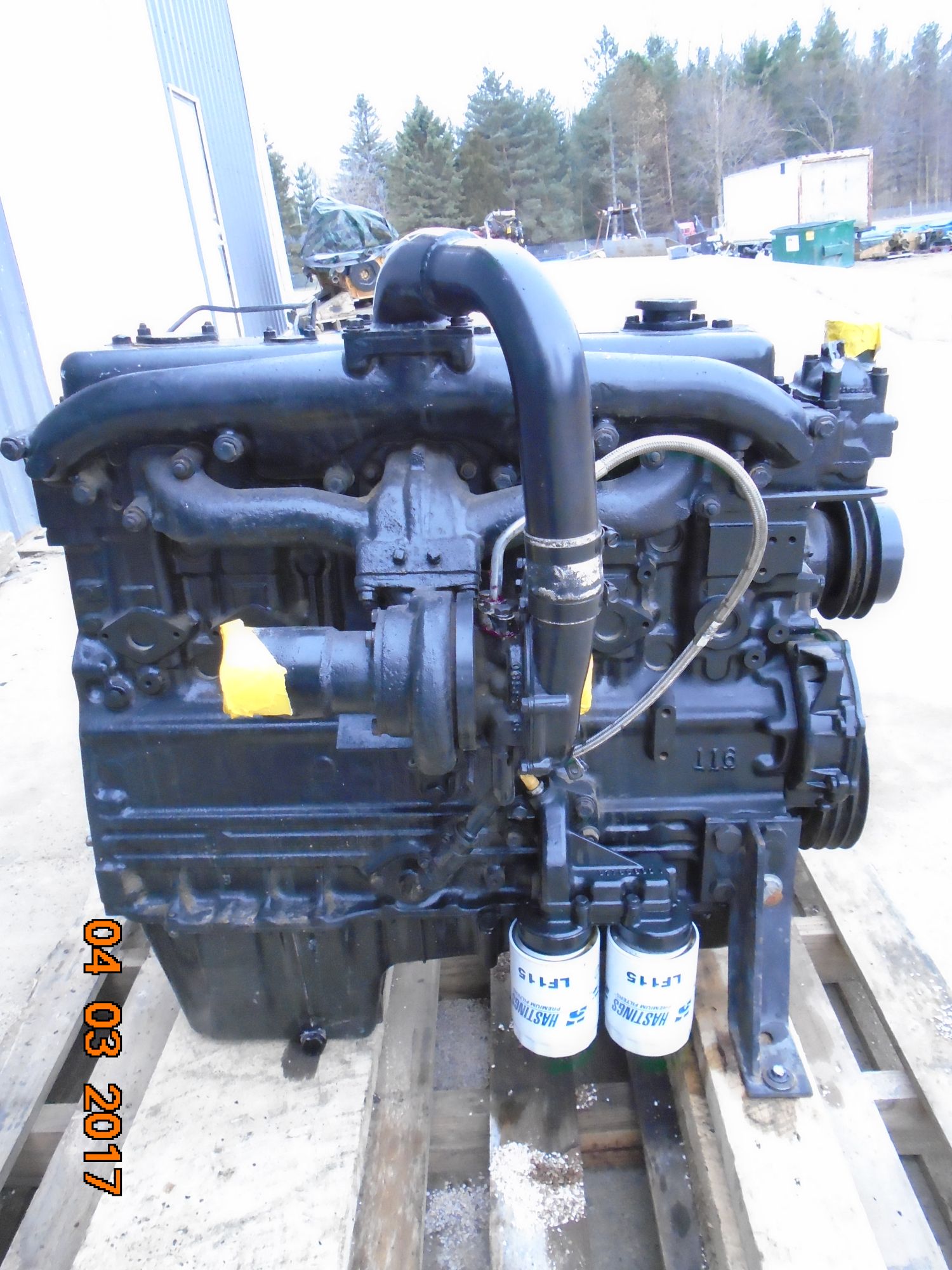 Perkins T6.354.4 OEM Engine Complete Good Running ESN: 3544U49511 BCN ...